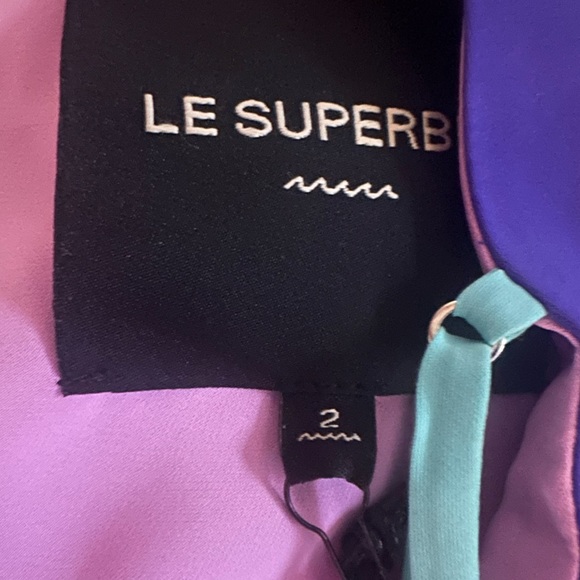 LE SUPERBE Bessette reversible purple or pink midi slip dress NWT - Picture 13 of 16